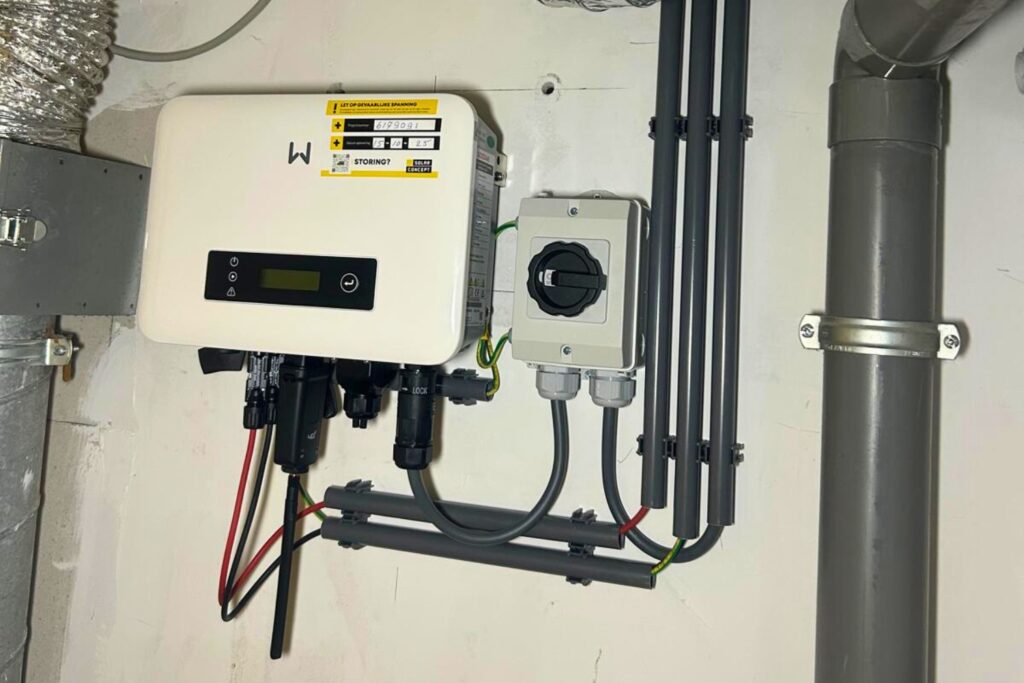 Installatie omvormer